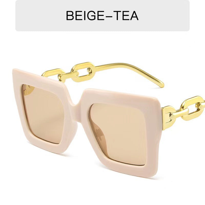 Stylische breite quadratische Sonnenbrille Brehn