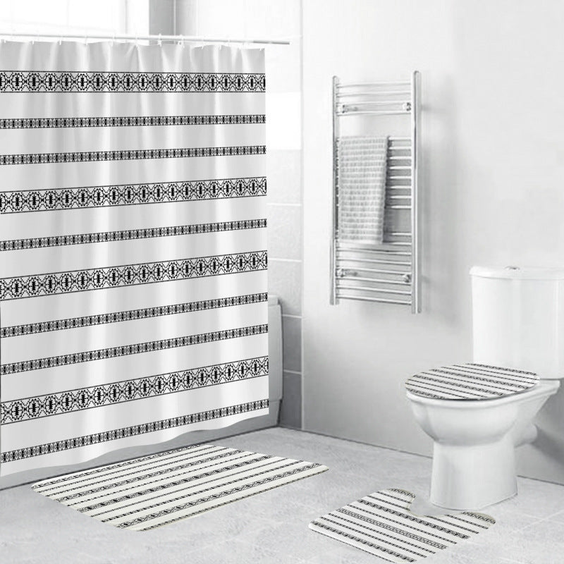 Chevron-Muster-Badezimmer-Set Brehn