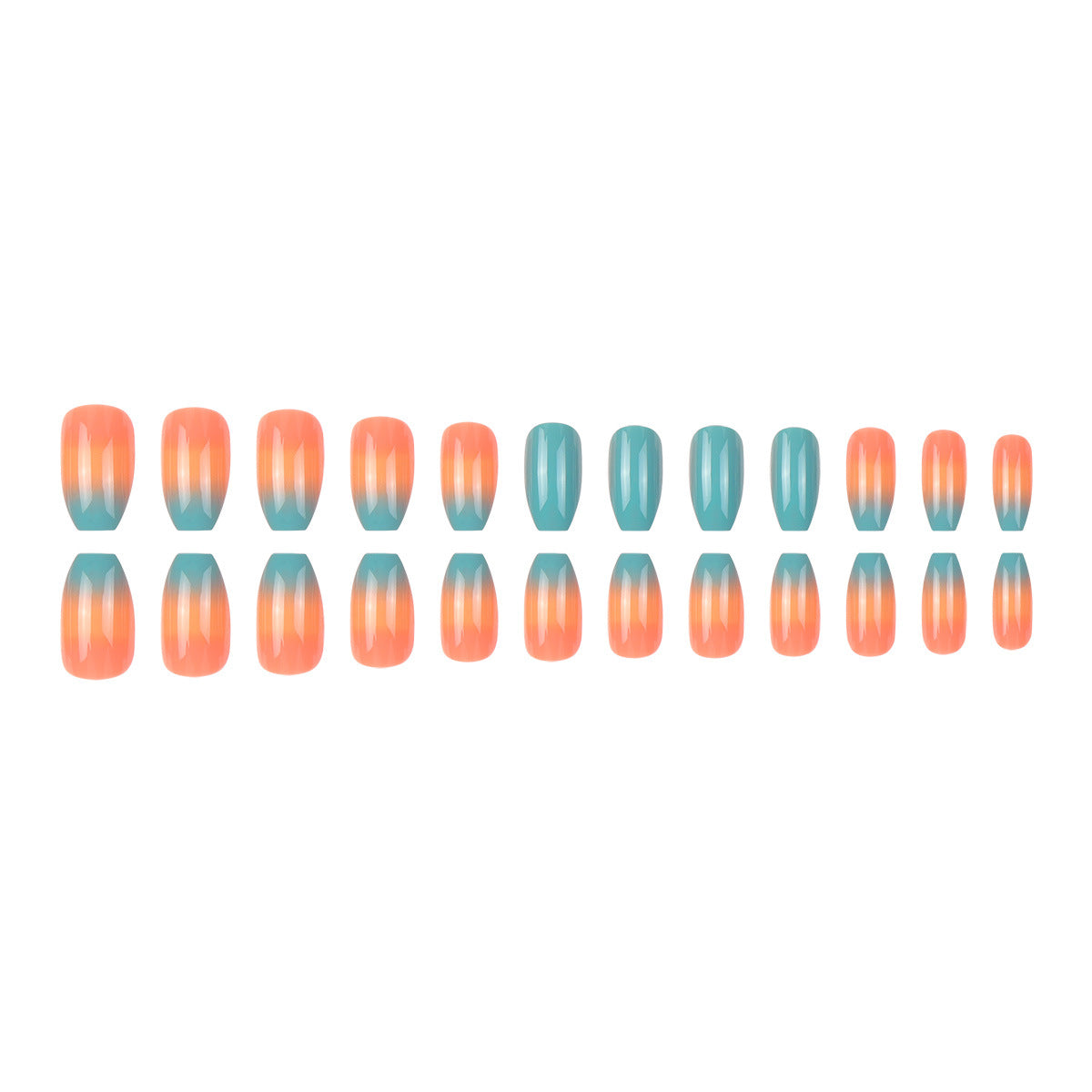 Ombre Press-On Nagelset Brehn
