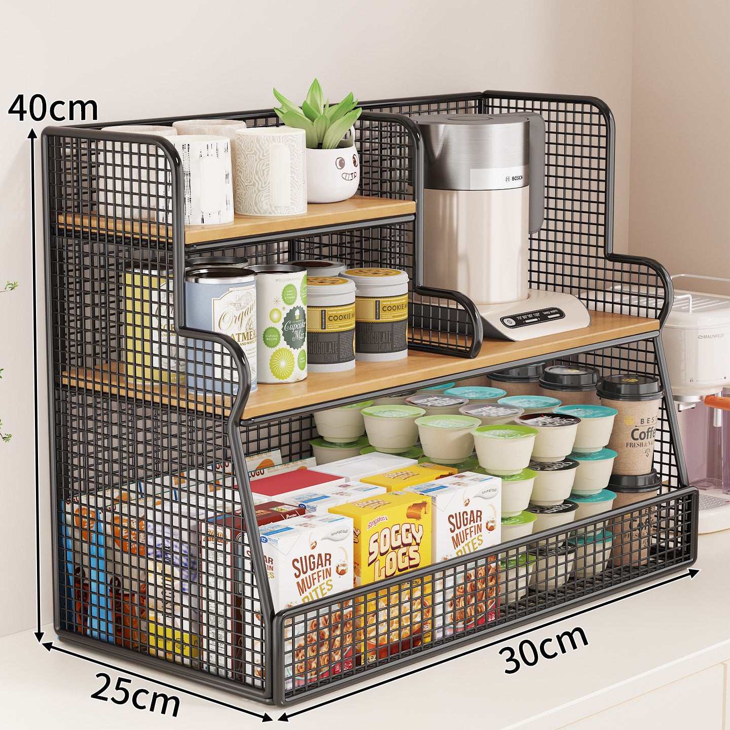 Multi-Ebenen-Küchenregal-Organizer Brehn