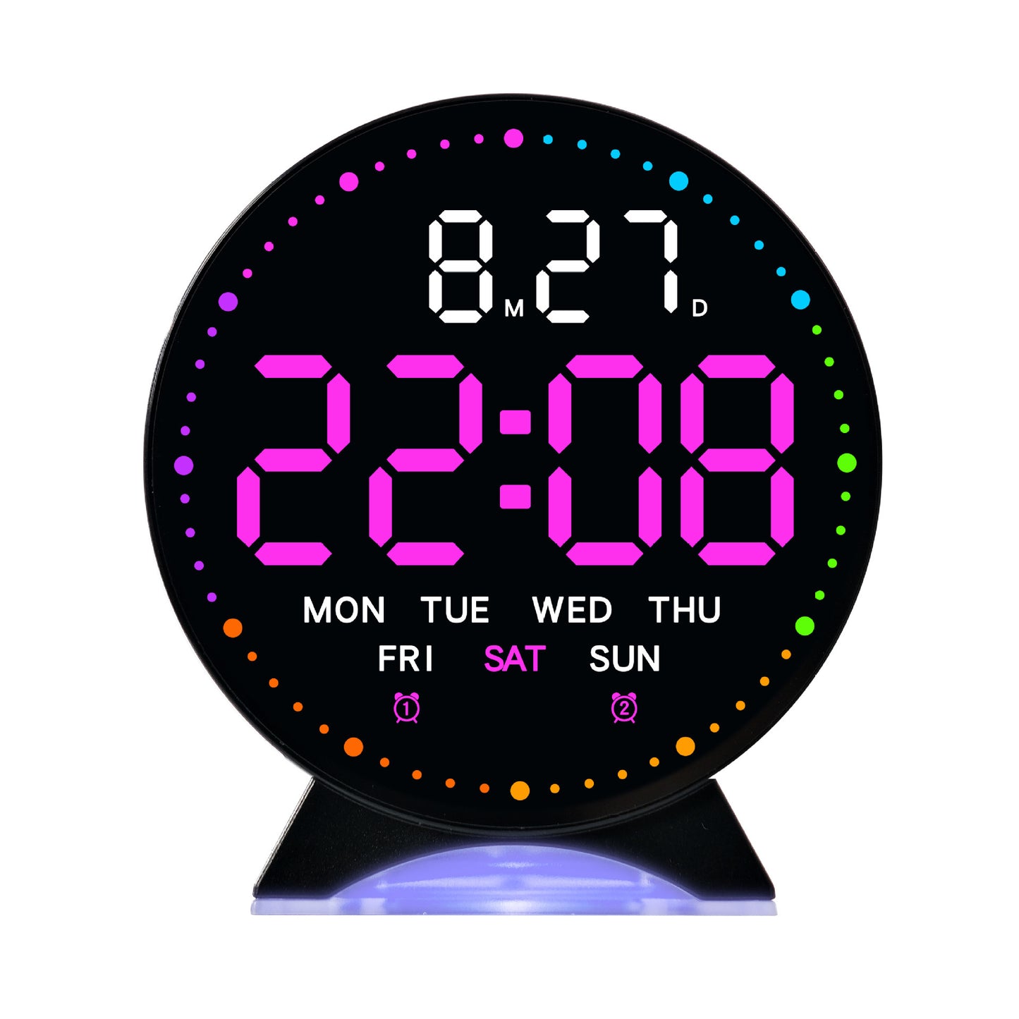 Digitaler Wecker mit Großer Led-Anzeige und Multifunktionalem Display Brehn