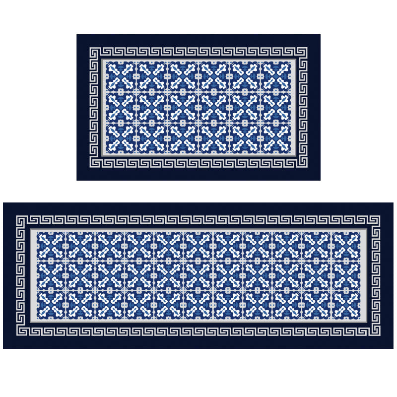 Geometrisch gemusterte Küchenmatte Set Brehn