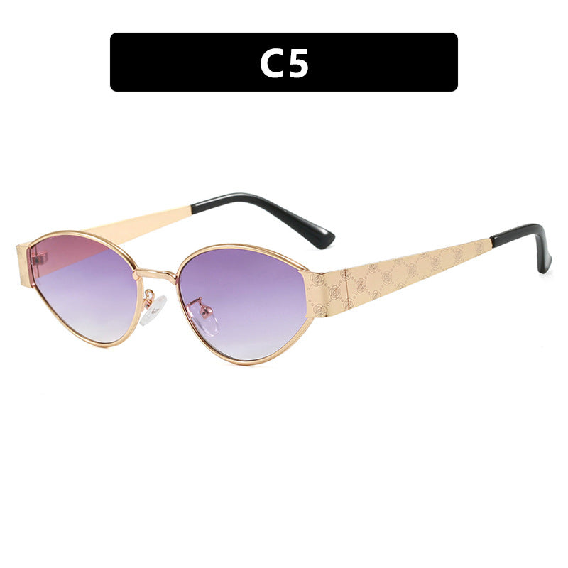 Damen Cat-Eye Sonnenbrille mit elegantem Design und luxuriösen Akzenten Brehn