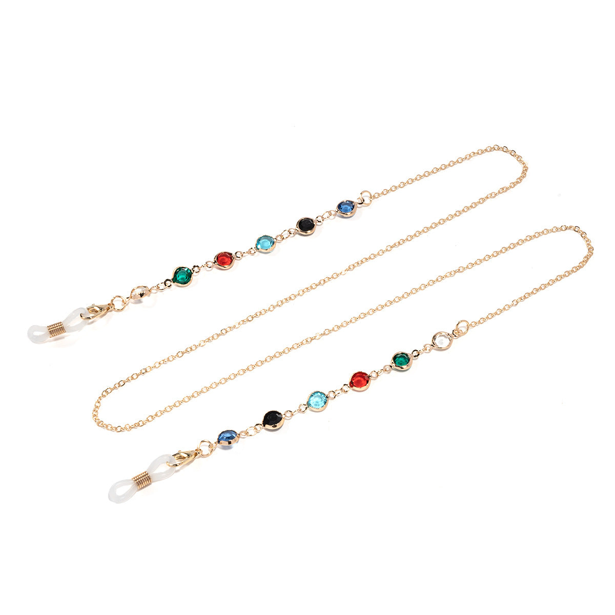 Elegante Edelstein-Brillen-Kette Brehn