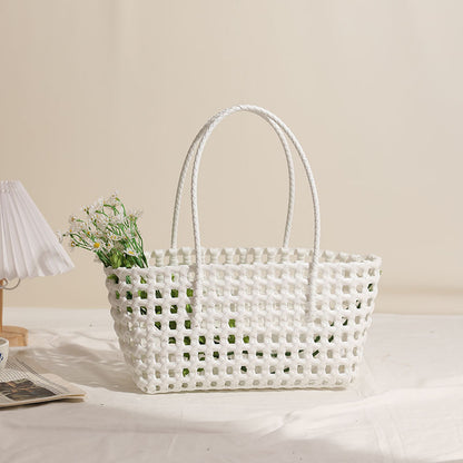 Geflochtene Basttrage Tasche Brehn