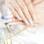 Elegantes Blumenspitzen-Press-On-Nagelset Brehn