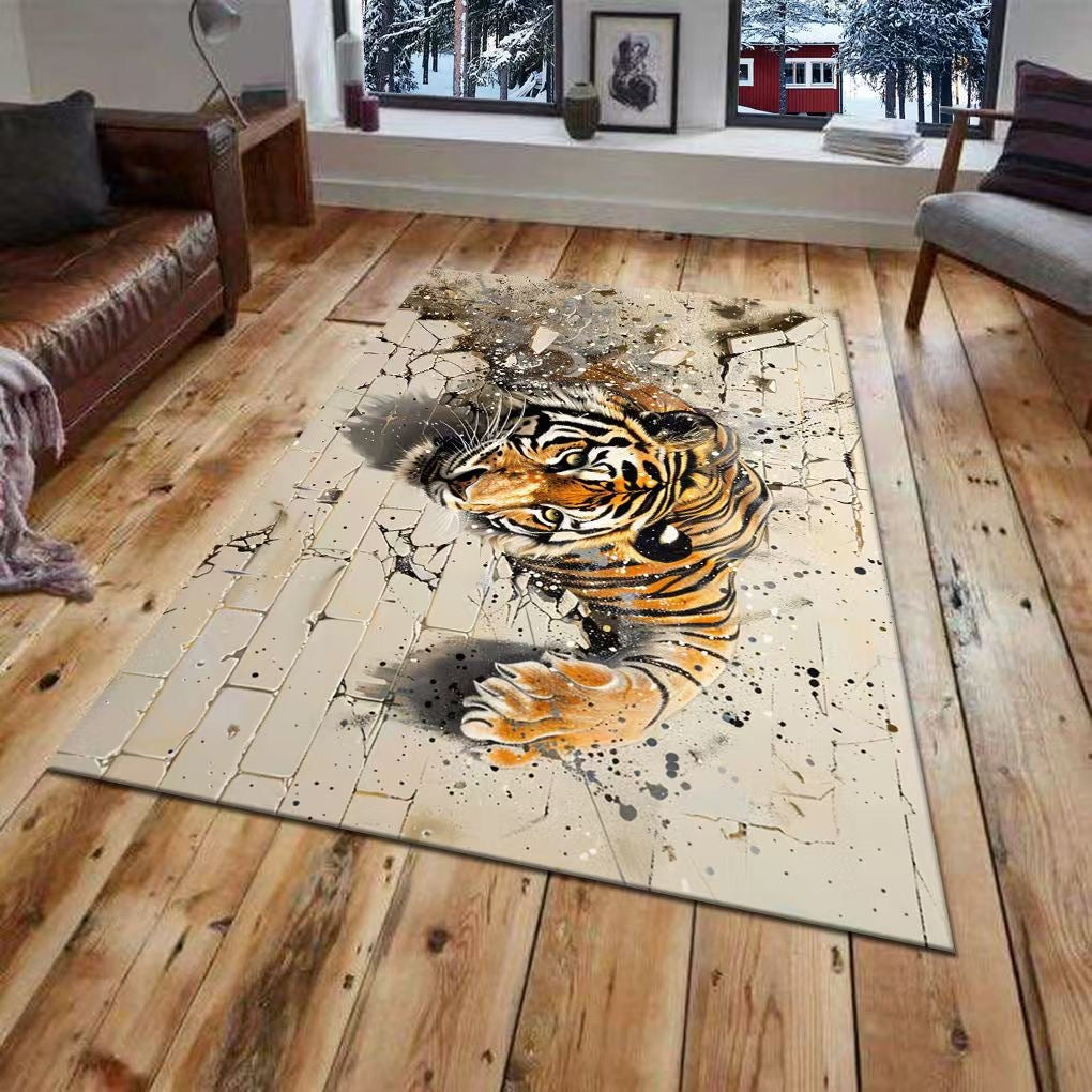 3D-gedrucktes Tiger-Wandmural Brehn