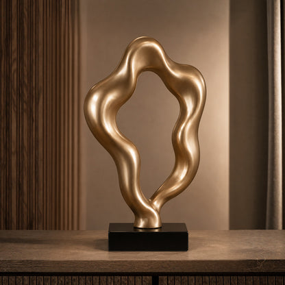 Abstrakte Metallskulptur