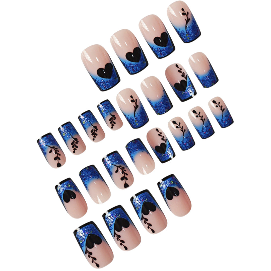 Künstlerische Gradient Press-On Nagelverlängerungen Brehn