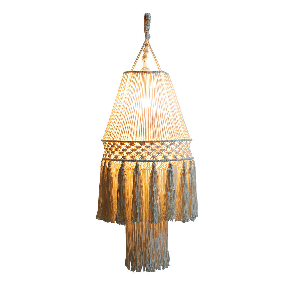Moderne Makramee Pendelleuchte