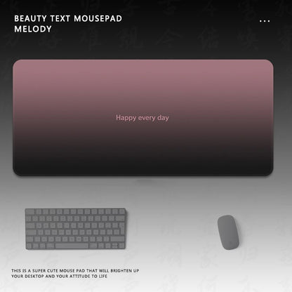Motivationaler Text Gaming-Mauspad