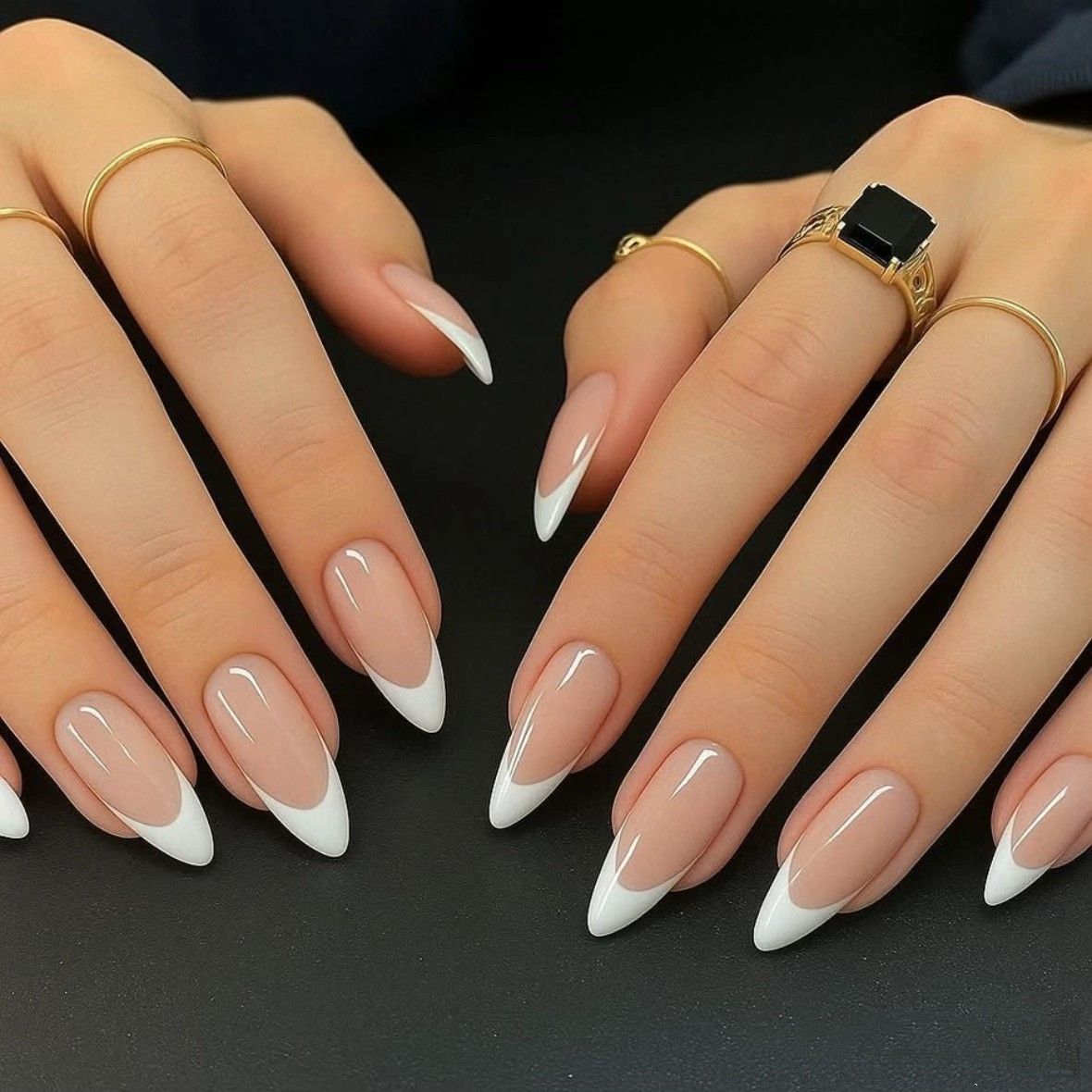 Elegante French Maniküre Kunstnägel Brehn