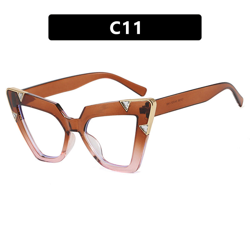 Damen Cat-Eye Sonnenbrille mit luxuriösem Motiv und schützendem UV-Filter Brehn