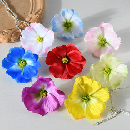 Elegante Blumige Haarklammer Set