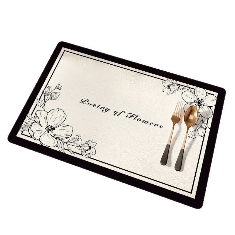 Elegante Blumenmuster Tischsets Brehn