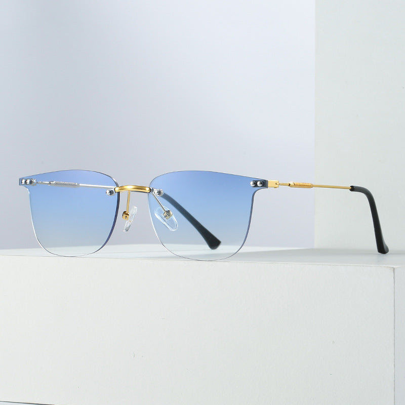 Damen stilvolle Geometric-Sonnenbrille mit modernen Glaselementen Brehn