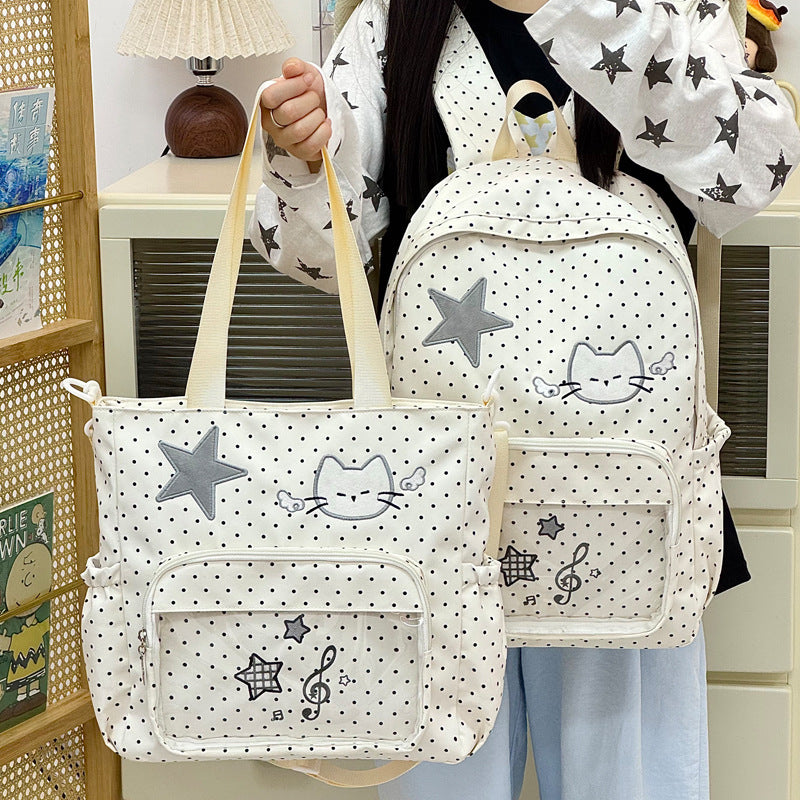 Süßer Rucksack mit gepunktetem Tiermotiv