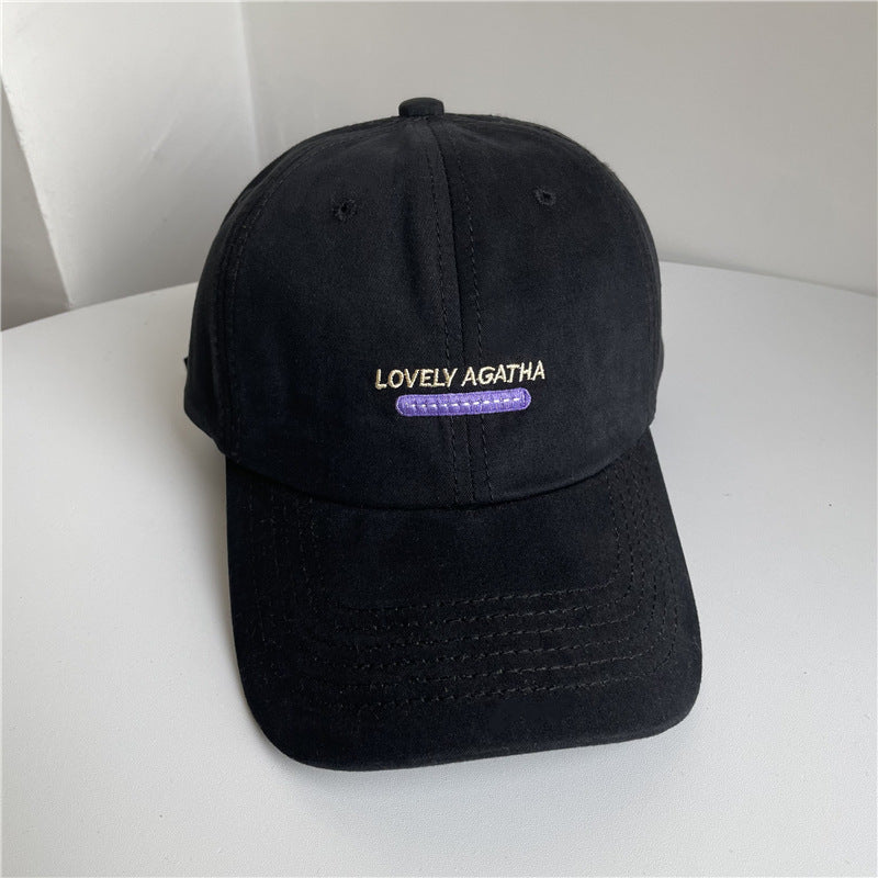 Damen Wildleder Bestickte Baseballmütze Brehn