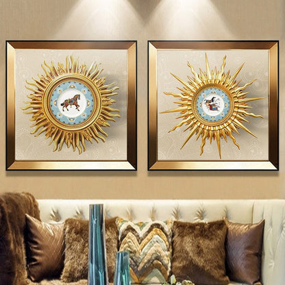 Sonnenstrahlen Wandkunst