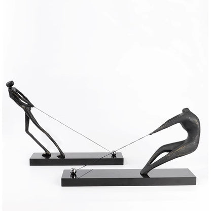 Elegante abstrakte figürliche Skulptur