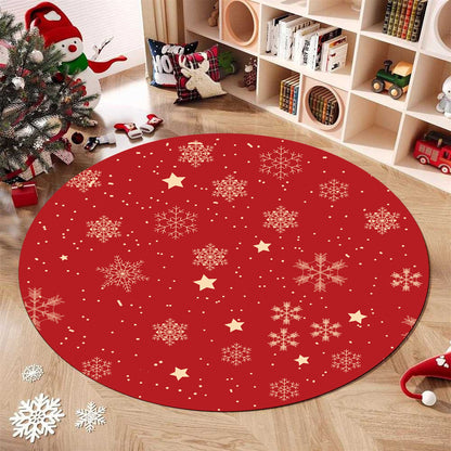 Weihnachts-Themen runder Teppich