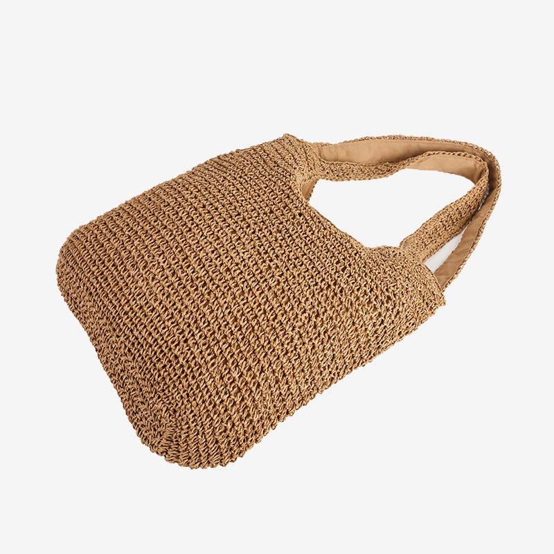 Damen Handgefertigte Naturmaterial Einkaufstasche Brehn