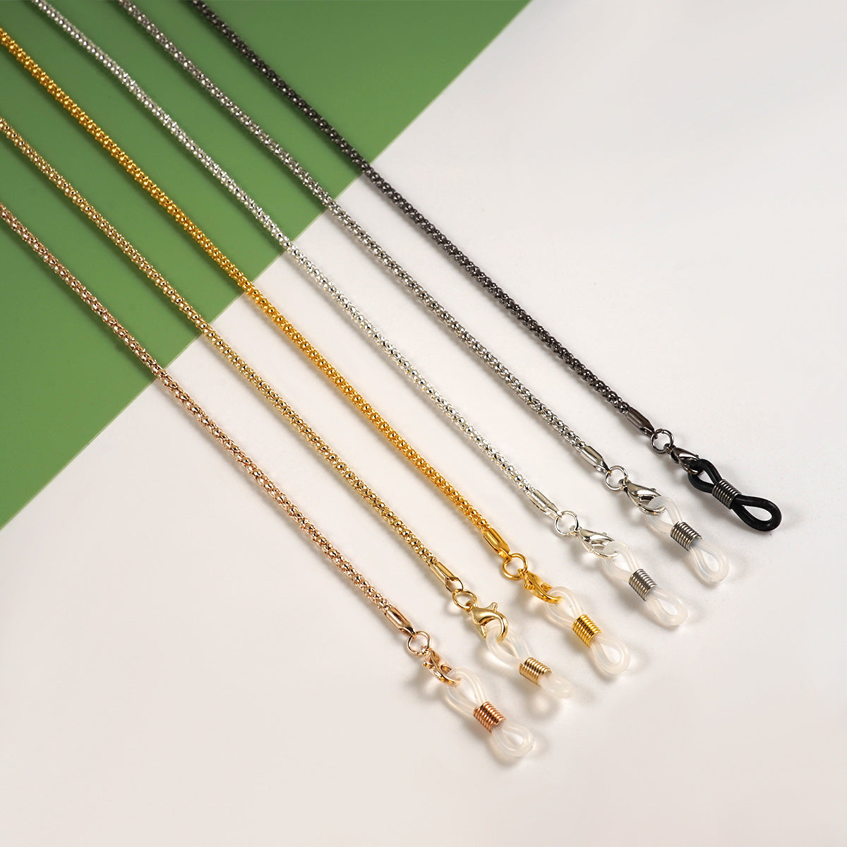 Elegante Goldene Metall Brille Kette Brehn