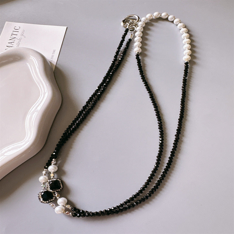 Elegante Perlen-Aussage-Halskette Brehn