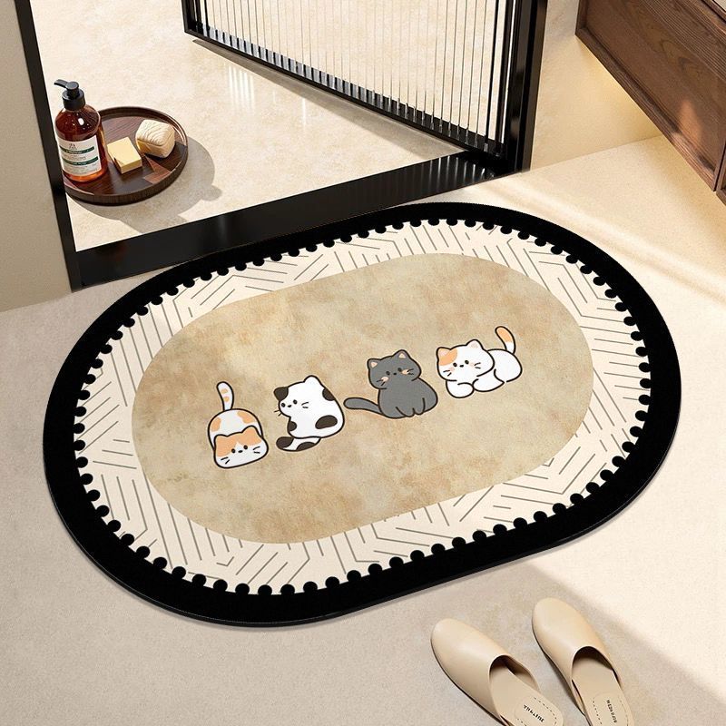 Adorable Hunde-Themen Eingangsmatte Brehn