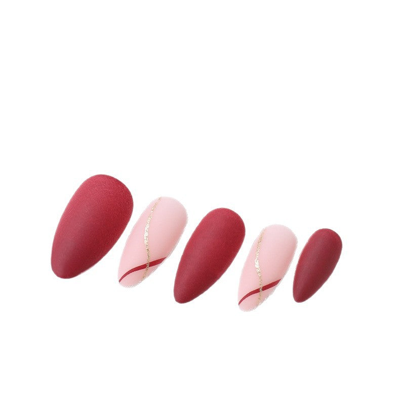 Elegantes Künstlerisches Press-On-Nagel-Set Brehn