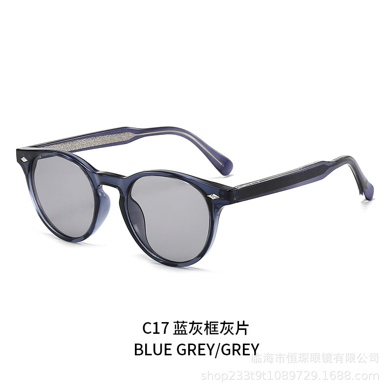 Damen runde Sonnenbrille im stilvollen Retro-Design Brehn