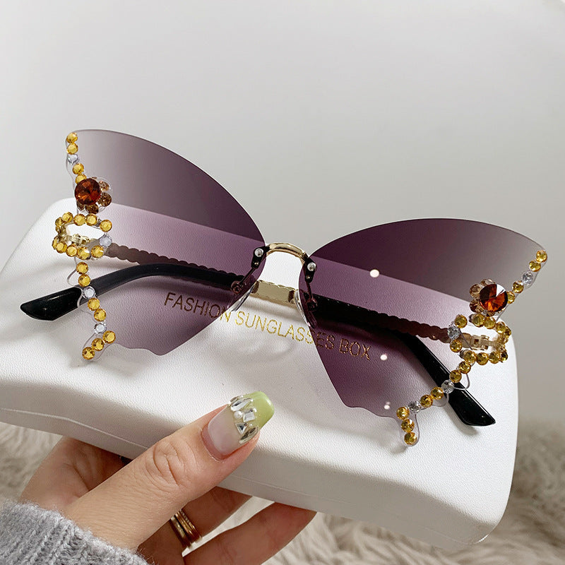 Damen extravagant designte Sonnenbrille Brehn