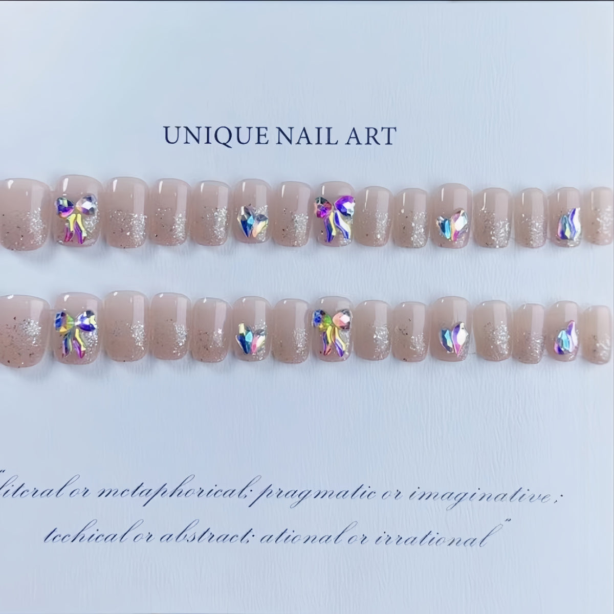 Künstlerisches Strass-Nagelkunst-Set Brehn