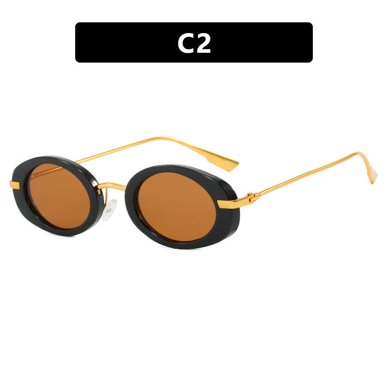 Damen modische Sonnenbrille im eleganten Ovaldesign Brehn