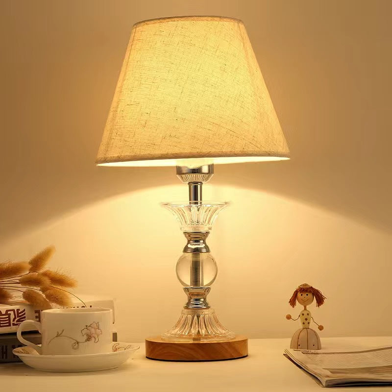 Dekorative Glas Schirm Tischlampe