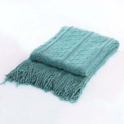 Gemütliche Strickdecke