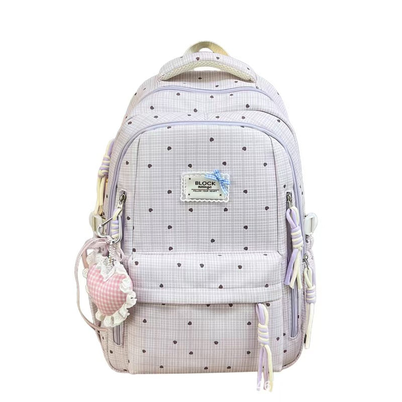 Stylischer Gingham-Muster-Rucksack Brehn