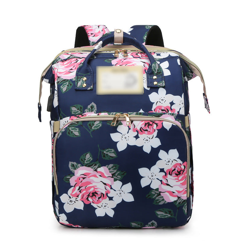 Blumenmuster Multi-Funktions-Rucksack Brehn