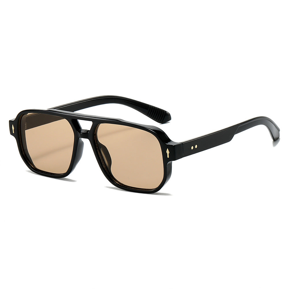 Oversized geometrische Sonnenbrille mit verbesserter UV-Schutz Brehn