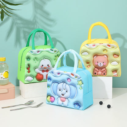 Niedliche katzenmotivierte isolierte Lunchbox
