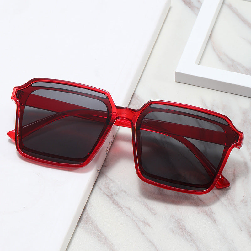 Damen elegante quadratische Sonnenbrille mit robustem Rahmen Brehn