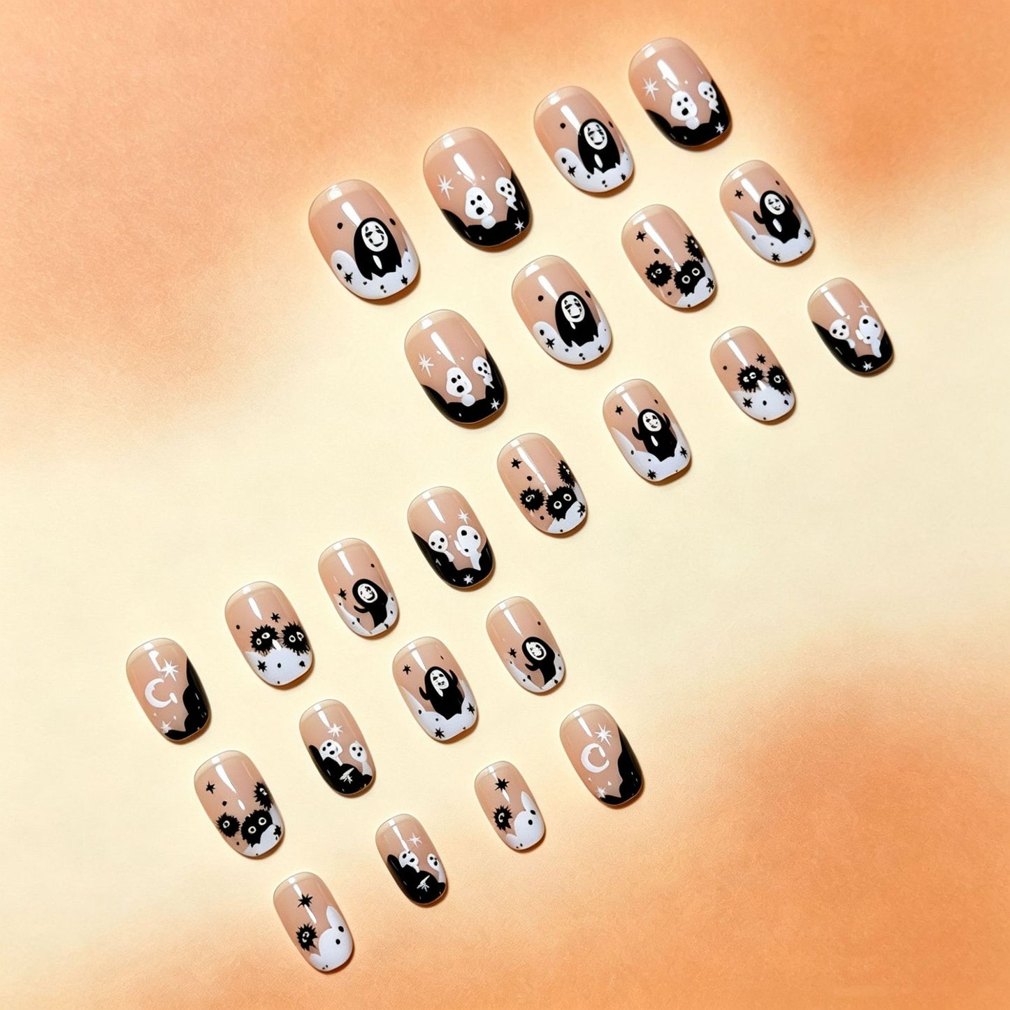 Halloween-Themed Fun Press-On Nail Art Brehn