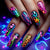 Trendige Neon Nagelkunst Brehn