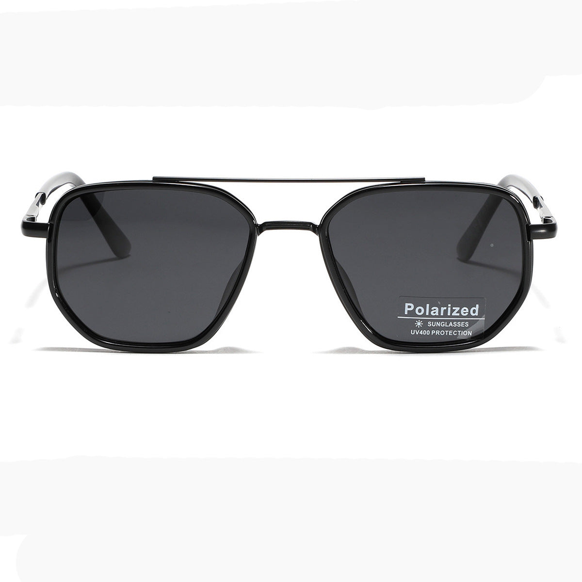 Damen Quadratische Sonnenbrille mit polarisierten Gläsern und elegantem Metallrahmen Brehn