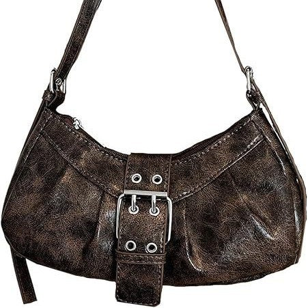 Schultertasche mit Trendigem Design und Dekorativem Schnallenverschluss Brehn