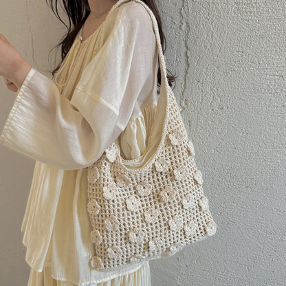 Strukturierte Häkelhandtasche Brehn