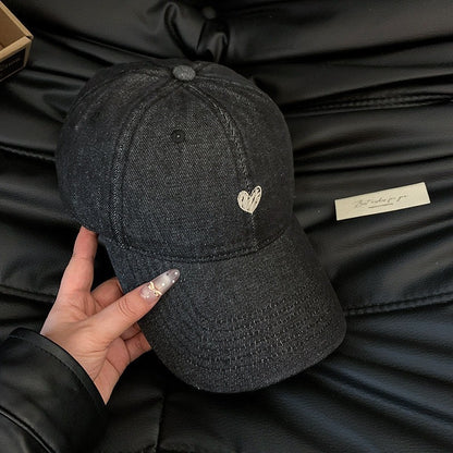 Damen klassische Denim Baseballmütze Brehn