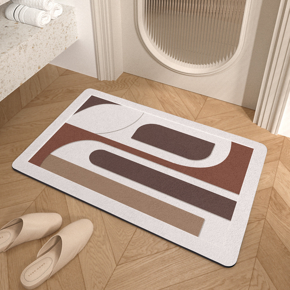 Modern Abstract Badmat Brehn