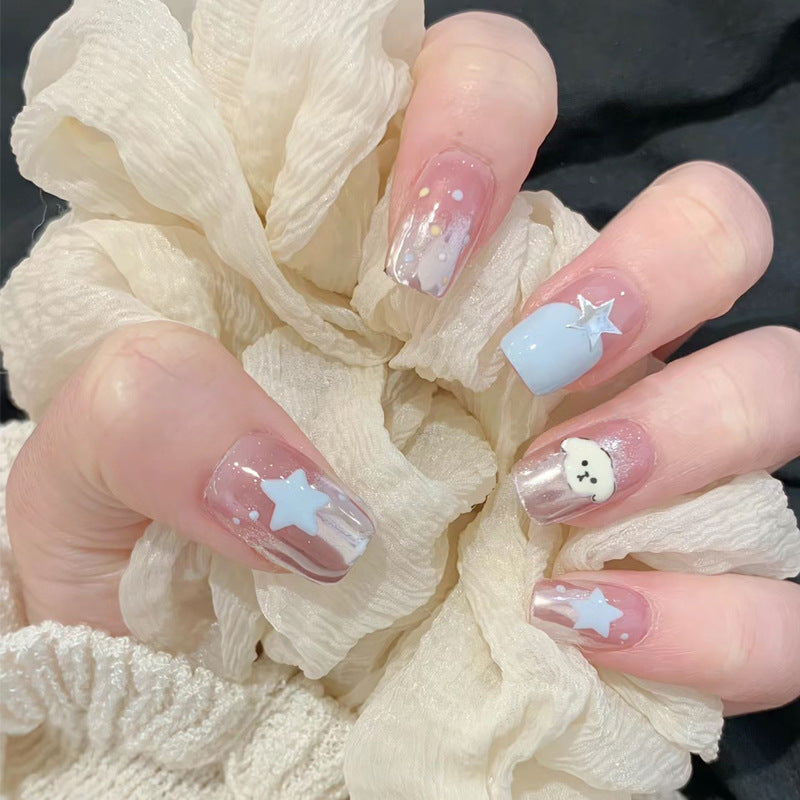 Iridescente Press-On Nagelset Brehn