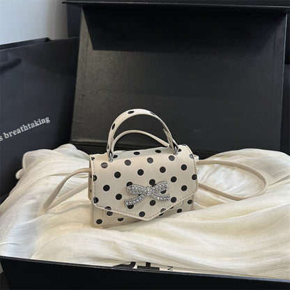 Stylische Punktemuster-Handtasche